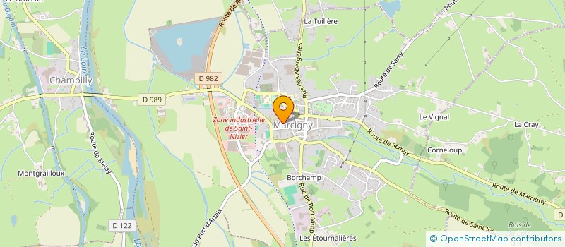 localisation de l'entreprise POMPES FUNEBRES PAIRE  MARCIGNY