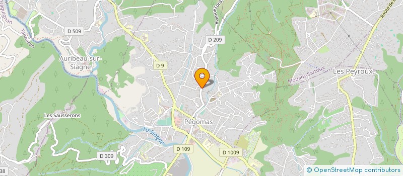 localisation de l'entreprise POMPES FUNEBRES PEGOMASSOISES  PEGOMAS