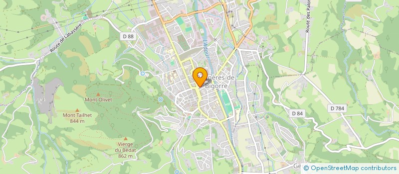 localisation de l'entreprise POMPES FUNEBRES PELUHET F. SARRAMEA  BAGNERES-DE-BIGORRE