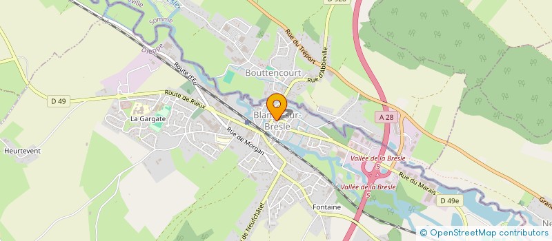 localisation de l'entreprise POMPES FUNEBRES PLOUVIER  BLANGY-SUR-BRESLE