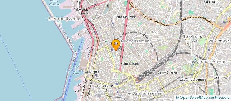 localisation de l'entreprise POMPES FUNEBRES POPULAIRES à MARSEILLE