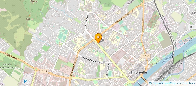 localisation de l'entreprise POMPES FUNEBRES PORTE DE FRANCE  THIONVILLE