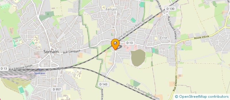 localisation de l'entreprise POMPES FUNEBRES POTEAU-BASTIN  FENAIN