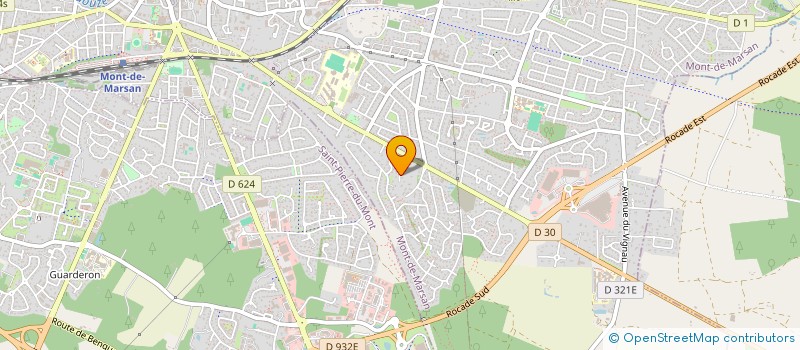 localisation de l'entreprise POMPES FUNEBRES PRESENCE  MONT-DE-MARSAN