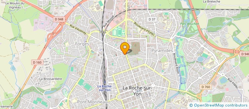 localisation de l'entreprise POMPES FUNEBRES PRIVAT RODDE à LA ROCHE-SUR-YON