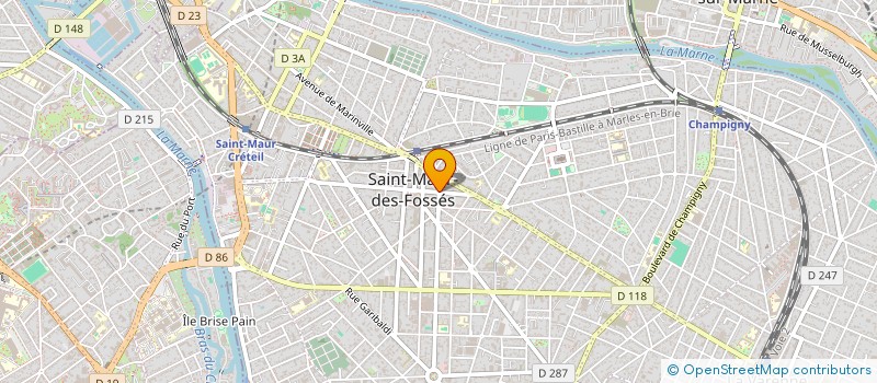 localisation de l'entreprise POMPES FUNEBRES PRIVEES à SAINT-MAUR-DES-FOSSES