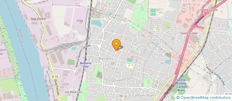 localisation de l'entreprise POMPES FUNEBRES PRIVEES DE BASSENS  BASSENS