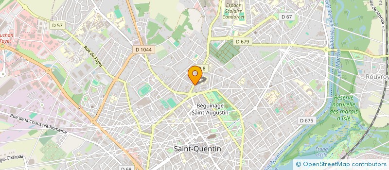 localisation de l'entreprise POMPES FUNEBRES PRIVEES MOREAU ET FILS à SAINT-QUENTIN
