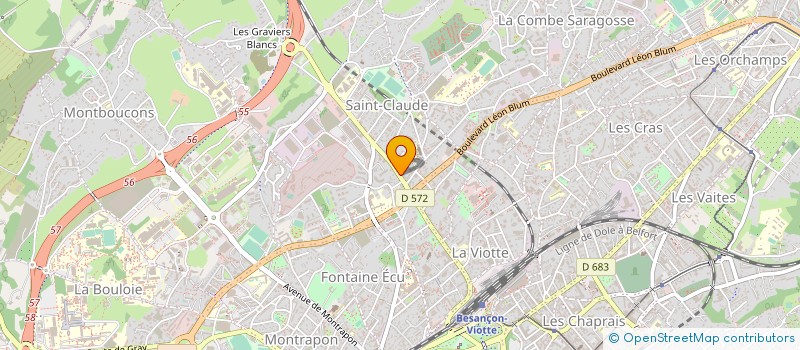 localisation de l'entreprise POMPES FUNEBRES PRIVEES PIERRE FRANZI à BESANCON