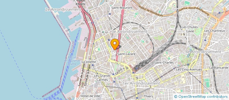 localisation de l'entreprise POMPES FUNEBRES PROVENCALES à MARSEILLE
