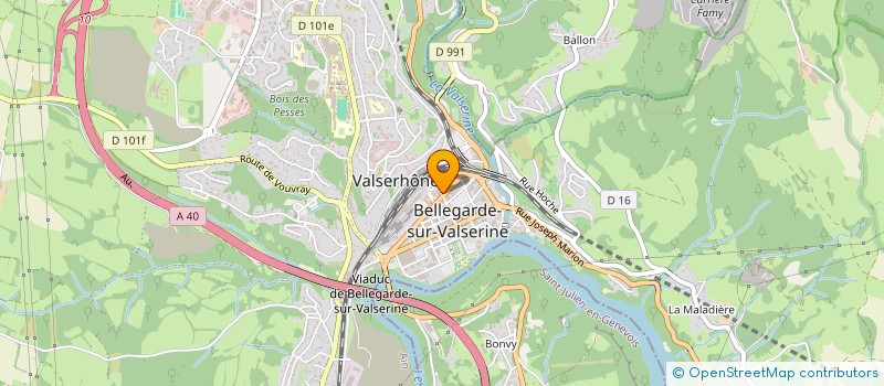 localisation de l'entreprise POMPES FUNEBRES PUECH ET CIE à VALSERHONE
