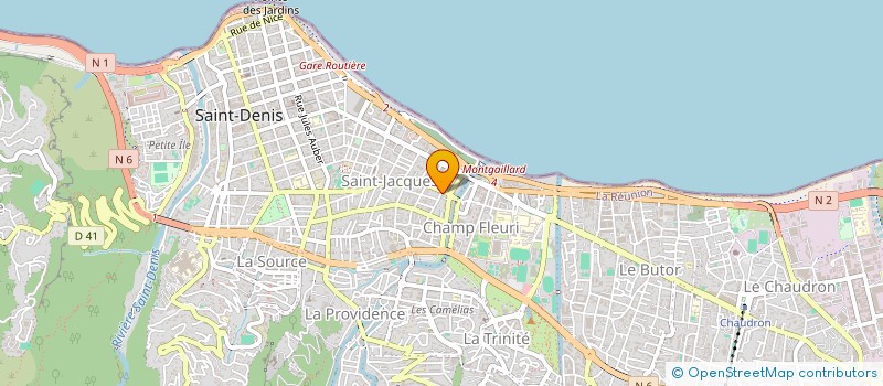 localisation de l'entreprise POMPES FUNEBRES REGIONALES à SAINT-DENIS