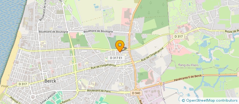 localisation de l'entreprise POMPES FUNEBRES RESIBEAU à BERCK