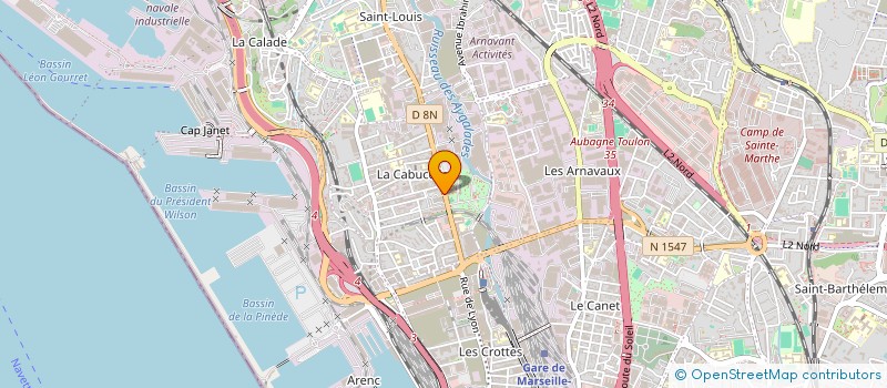localisation de l'entreprise POMPES FUNEBRES REUNIS à MARSEILLE