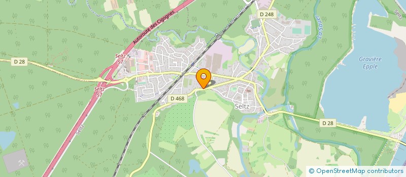 localisation de l'entreprise POMPES FUNEBRES RHENANES  SELTZ