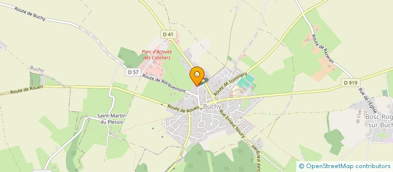 localisation de l'entreprise POMPES FUNEBRES ROBINET PASCAL à BUCHY