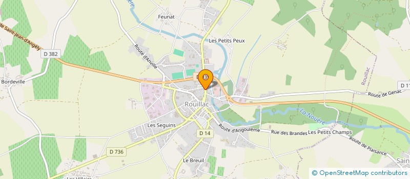 localisation de l'entreprise POMPES FUNEBRES ROUILLACAISES à ROUILLAC
