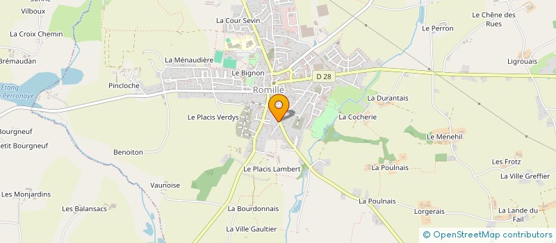 localisation de l'entreprise POMPES FUNEBRES ROZ MENECK  ROMILLE