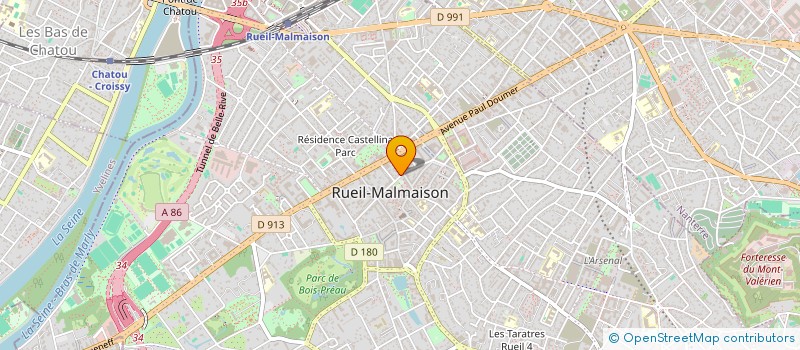 localisation de l'entreprise POMPES FUNEBRES RUEILLOISES à RUEIL-MALMAISON