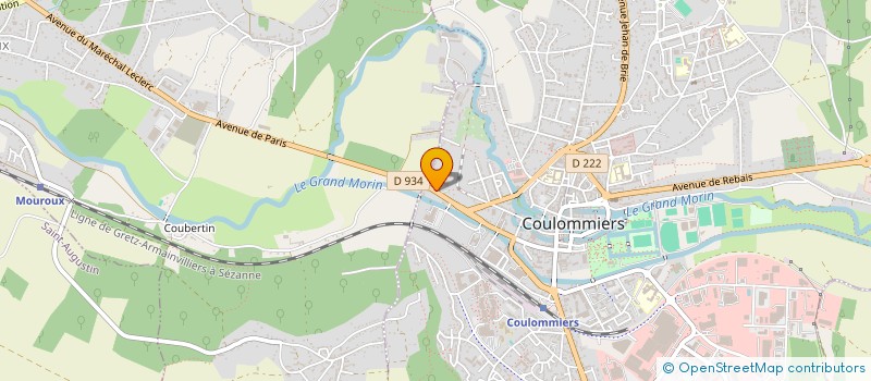 localisation de l'entreprise POMPES FUNEBRES SAINSARD & FROTIN à COULOMMIERS