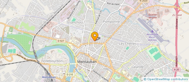 localisation de l'entreprise POMPES FUNEBRES SAINT JEAN  MONTAUBAN