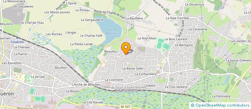 localisation de l'entreprise POMPES FUNEBRES SALAM à COUERON