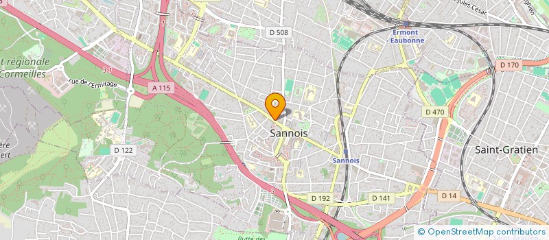 localisation de l'entreprise POMPES FUNEBRES SANNOISIENNE  SANNOIS