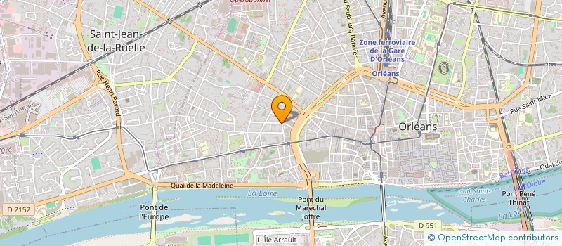 localisation de l'entreprise POMPES FUNEBRES SERENITE à ORLEANS