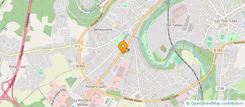 localisation de l'entreprise POMPES FUNEBRES SERVICES à POITIERS