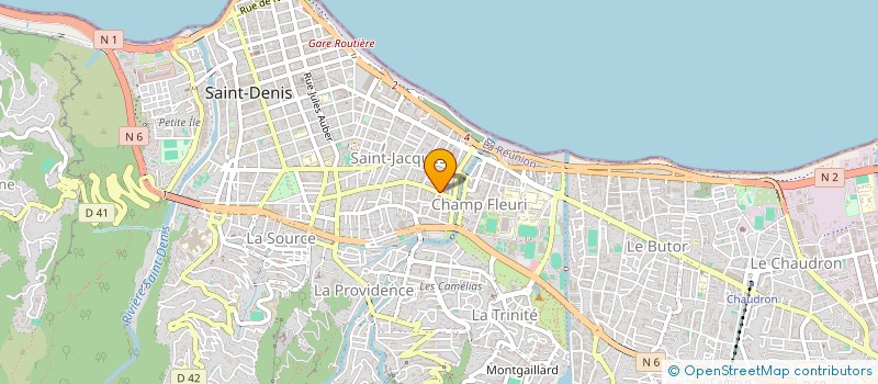 localisation de l'entreprise POMPES FUNEBRES SITA à SAINT-DENIS
