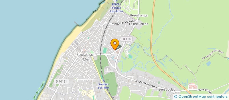 localisation de l'entreprise POMPES FUNEBRES SOULACAISES à SOULAC-SUR-MER