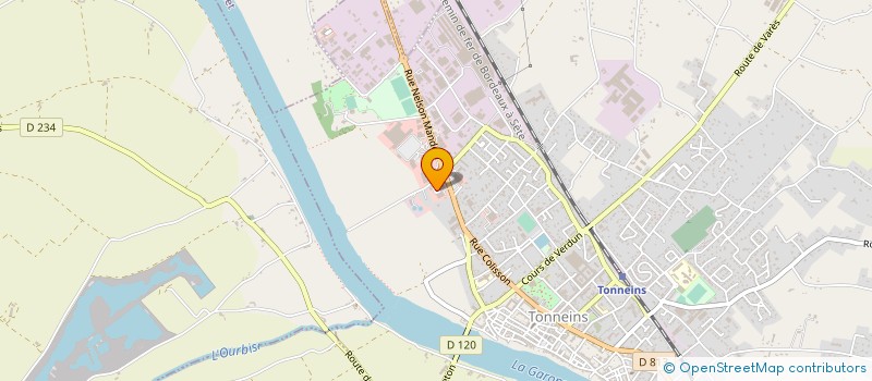 localisation de l'entreprise POMPES FUNEBRES SOULARD  TONNEINS