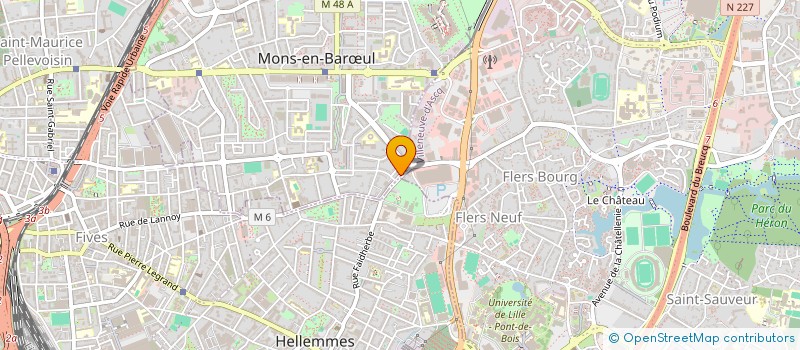 localisation de l'entreprise POMPES FUNEBRES STRYPSTEEN à MONS-EN-BARŒUL