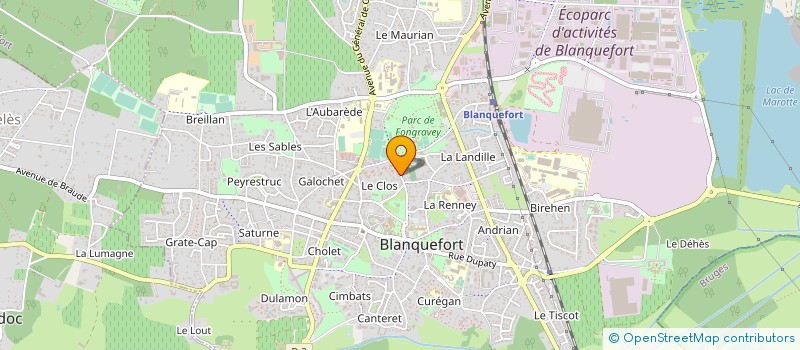 localisation de l'entreprise POMPES FUNEBRES SUD MEDOC à BLANQUEFORT