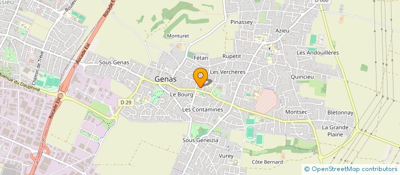 localisation de l'entreprise POMPES FUNEBRES TARNAUD  GENAS