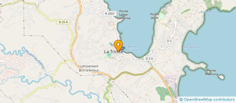 localisation de l'entreprise POMPES FUNEBRES TENELO à LA TRINITE