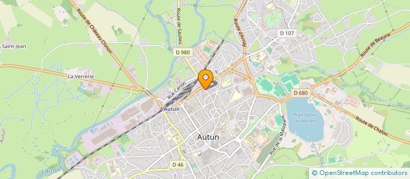 localisation de l'entreprise POMPES FUNEBRES THOMAS AIMARD  AUTUN