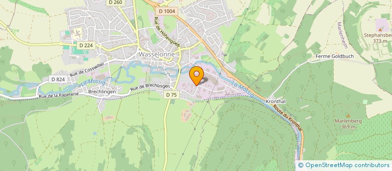 localisation de l'entreprise POMPES FUNEBRES TRITSCHLER à WASSELONNE
