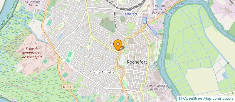 localisation de l'entreprise POMPES FUNEBRES VENANCIO MORIN  ROCHEFORT