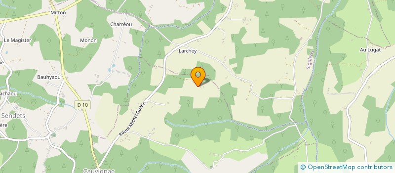 localisation de l'entreprise POMPES FUNEBRES VERNAY - RAYMOND  CAUVIGNAC