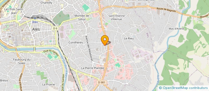 localisation de l'entreprise POMPES FUNEBRES VITAE à ALES