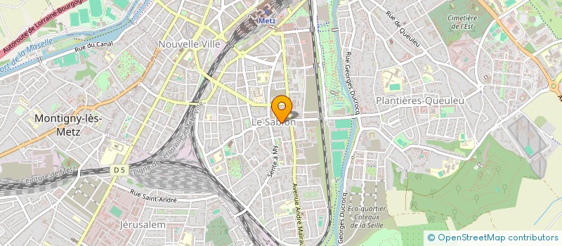 localisation de l'entreprise POMPES FUNEBRES WEBER  METZ