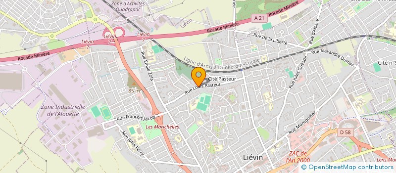 localisation de l'entreprise POMPES FUNEBRES ZUPANC  LIEVIN