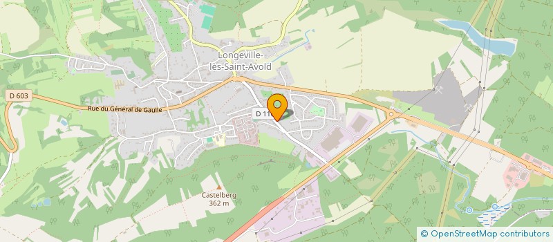 localisation de l'entreprise POMPES GRUNDFOS à LONGEVILLE-LES-SAINT-AVOLD