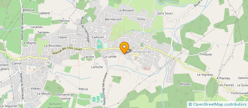 localisation de l'entreprise POMPI  POMPIGNAC