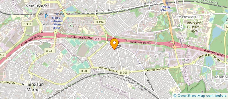 localisation de l'entreprise POMPIDOU 18  NOISY-LE-GRAND