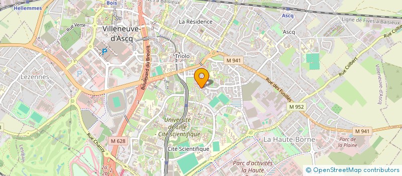 localisation de l'entreprise POMPIDOU à VILLENEUVE-D'ASCQ