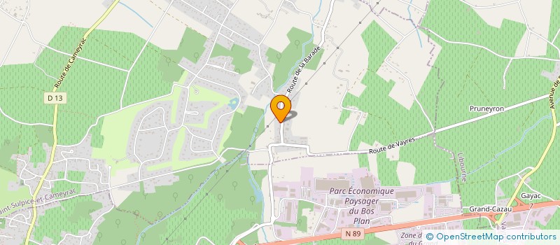 localisation de l'entreprise POMPIDOU  SAINT-SULPICE-ET-CAMEYRAC