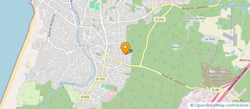 localisation de l'entreprise POMPIDOU  CAPBRETON