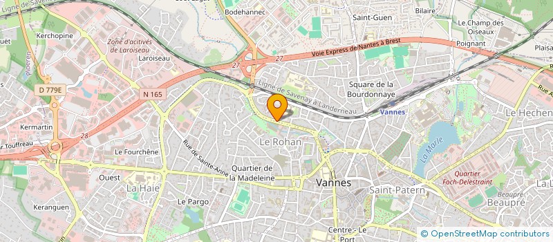 localisation de l'entreprise POMPIDOU KINES à VANNES